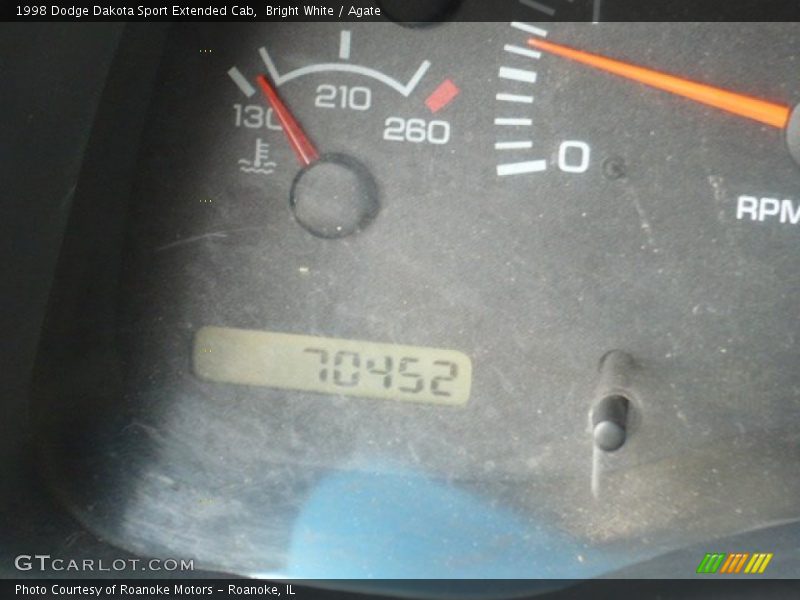 Bright White / Agate 1998 Dodge Dakota Sport Extended Cab