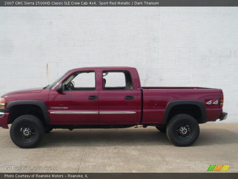Sport Red Metallic / Dark Titanium 2007 GMC Sierra 2500HD Classic SLE Crew Cab 4x4