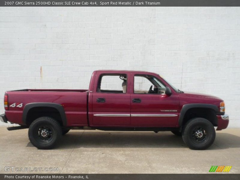Sport Red Metallic / Dark Titanium 2007 GMC Sierra 2500HD Classic SLE Crew Cab 4x4