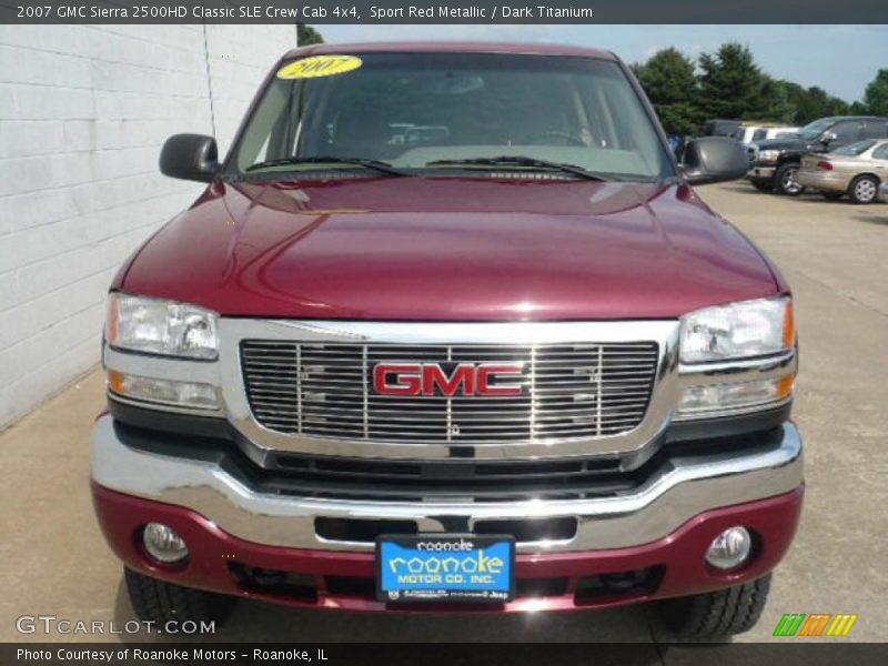 Sport Red Metallic / Dark Titanium 2007 GMC Sierra 2500HD Classic SLE Crew Cab 4x4
