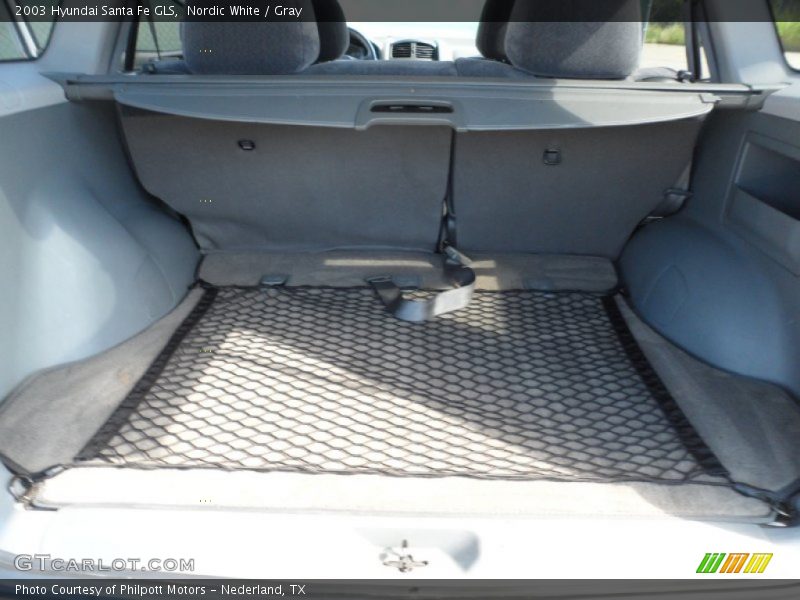 Nordic White / Gray 2003 Hyundai Santa Fe GLS