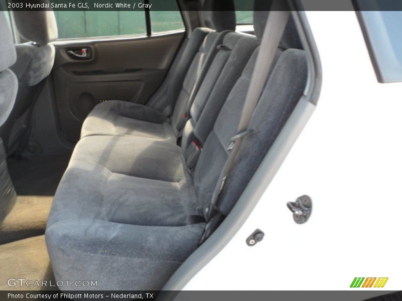Nordic White / Gray 2003 Hyundai Santa Fe GLS