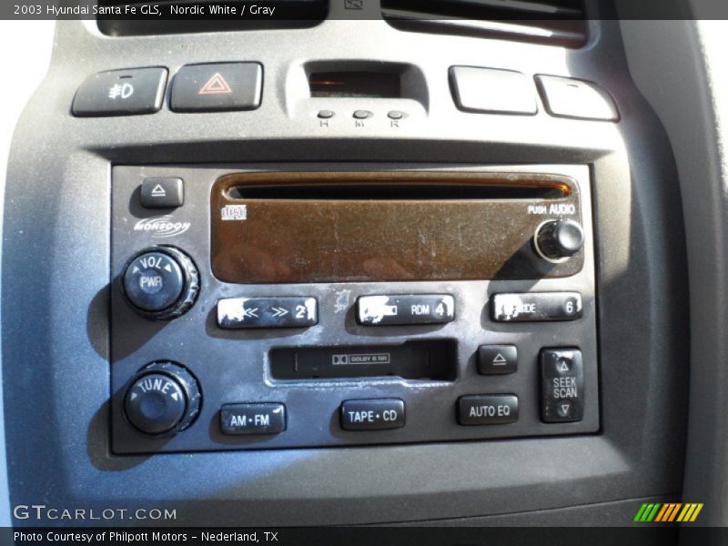 Nordic White / Gray 2003 Hyundai Santa Fe GLS