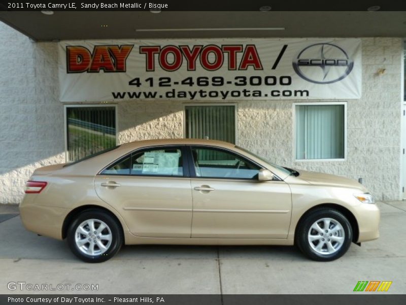 Sandy Beach Metallic / Bisque 2011 Toyota Camry LE