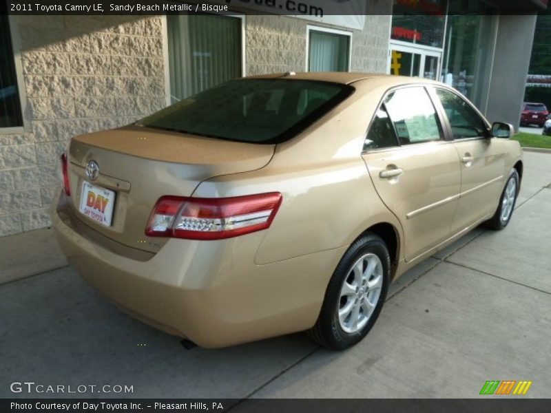 Sandy Beach Metallic / Bisque 2011 Toyota Camry LE