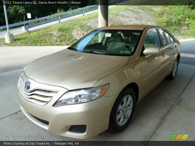 Sandy Beach Metallic / Bisque 2011 Toyota Camry LE