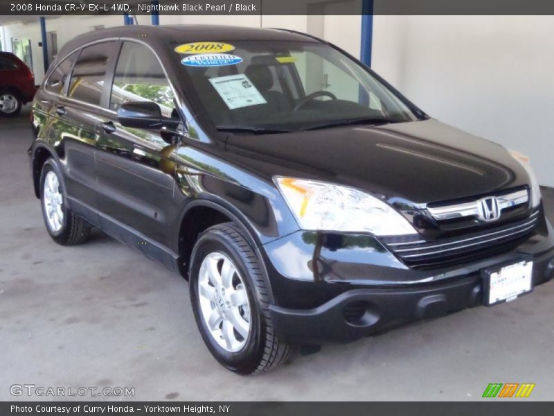 Nighthawk Black Pearl / Black 2008 Honda CR-V EX-L 4WD