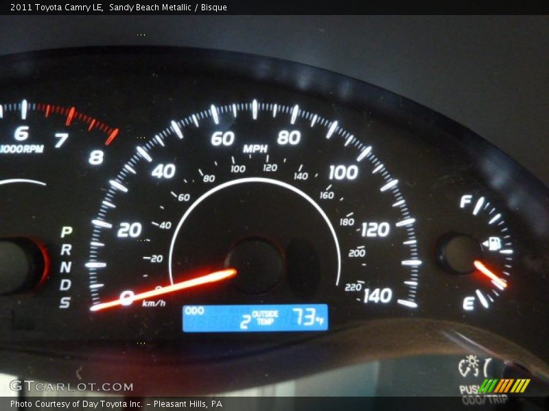 Sandy Beach Metallic / Bisque 2011 Toyota Camry LE