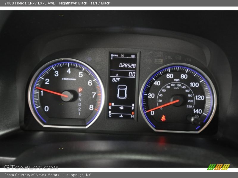 Nighthawk Black Pearl / Black 2008 Honda CR-V EX-L 4WD