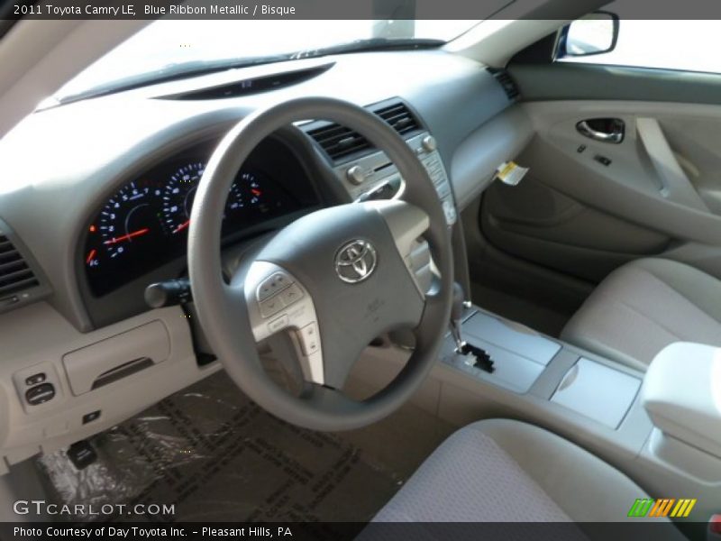 Blue Ribbon Metallic / Bisque 2011 Toyota Camry LE