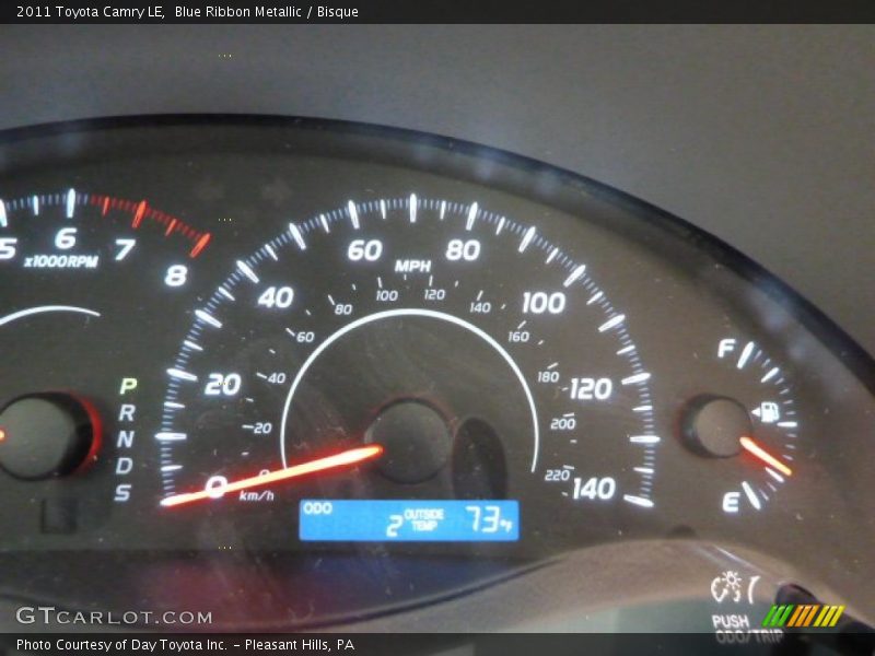 Blue Ribbon Metallic / Bisque 2011 Toyota Camry LE