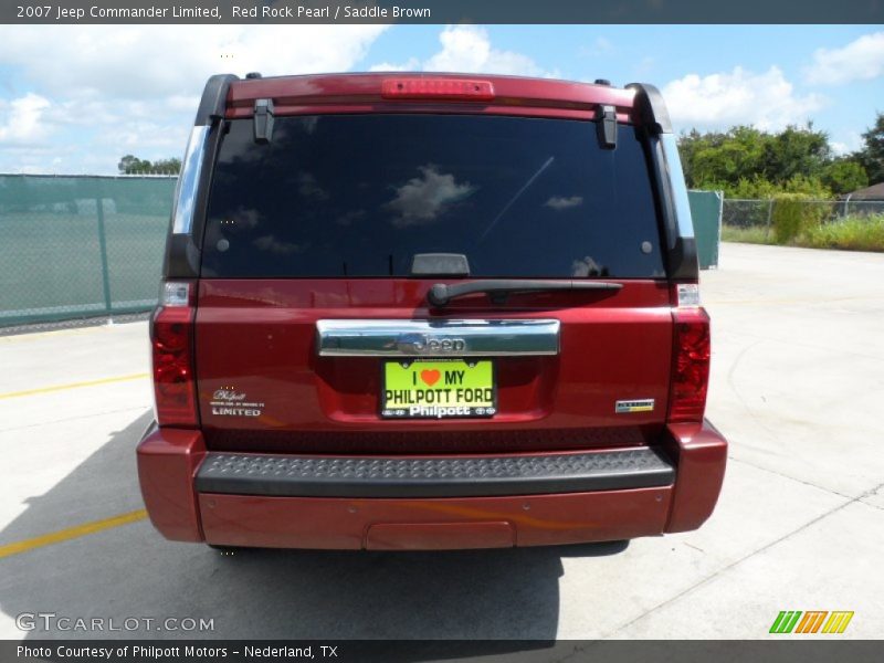 Red Rock Pearl / Saddle Brown 2007 Jeep Commander Limited