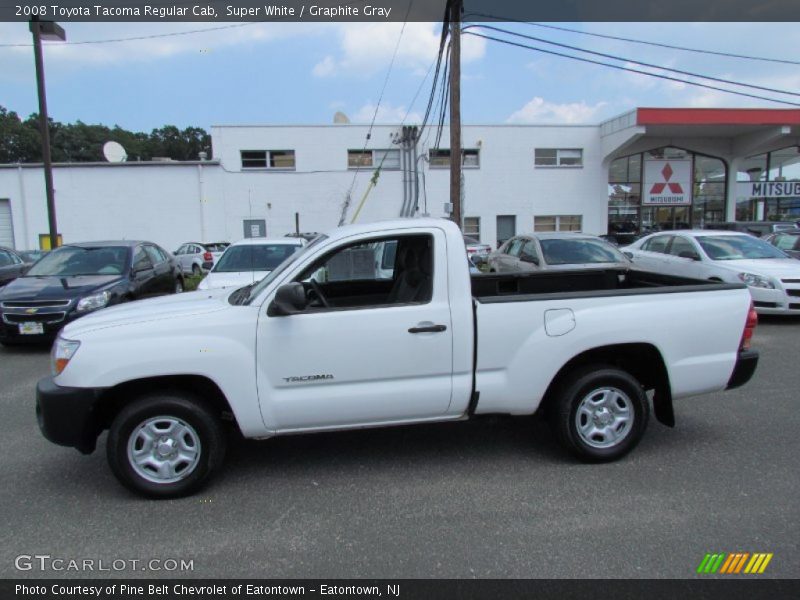 Super White / Graphite Gray 2008 Toyota Tacoma Regular Cab