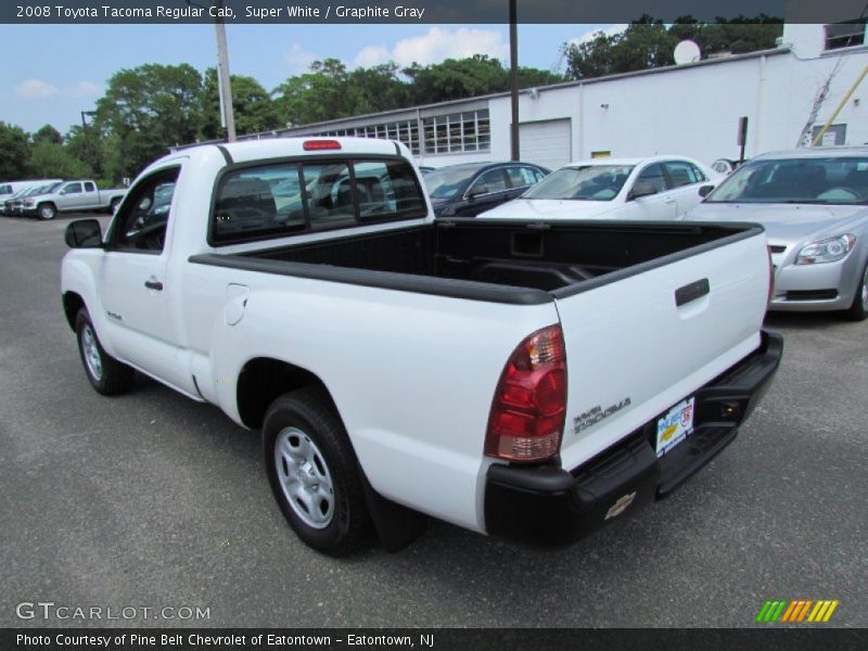Super White / Graphite Gray 2008 Toyota Tacoma Regular Cab