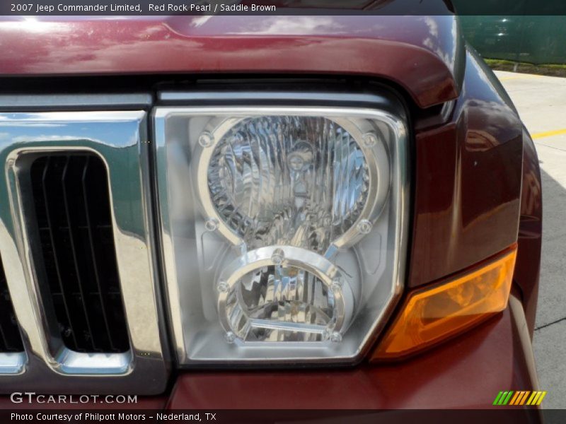 Red Rock Pearl / Saddle Brown 2007 Jeep Commander Limited