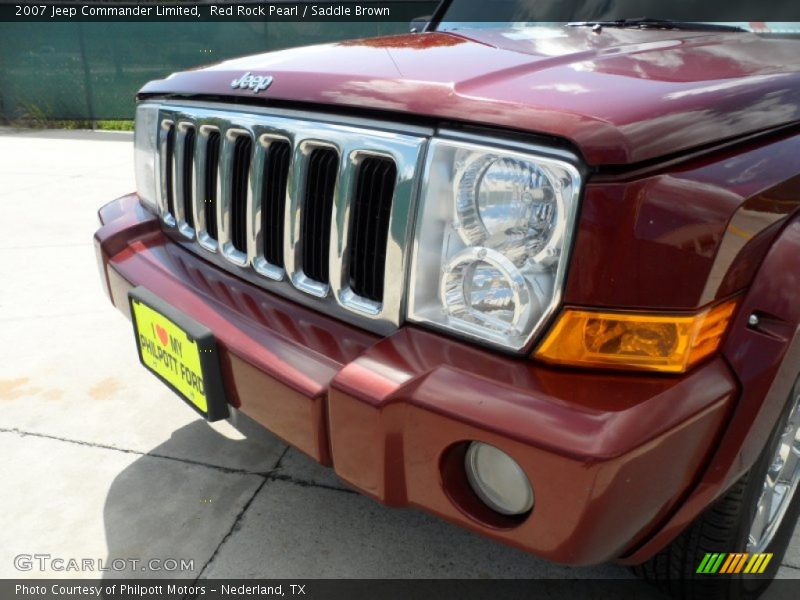 Red Rock Pearl / Saddle Brown 2007 Jeep Commander Limited
