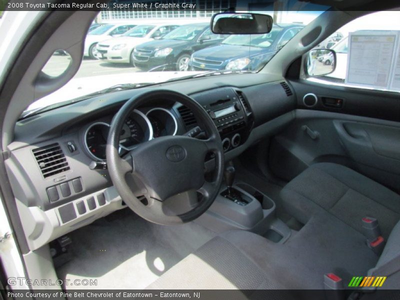Super White / Graphite Gray 2008 Toyota Tacoma Regular Cab