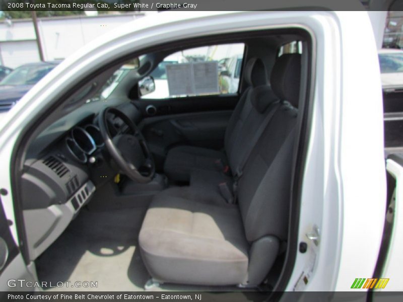 Super White / Graphite Gray 2008 Toyota Tacoma Regular Cab