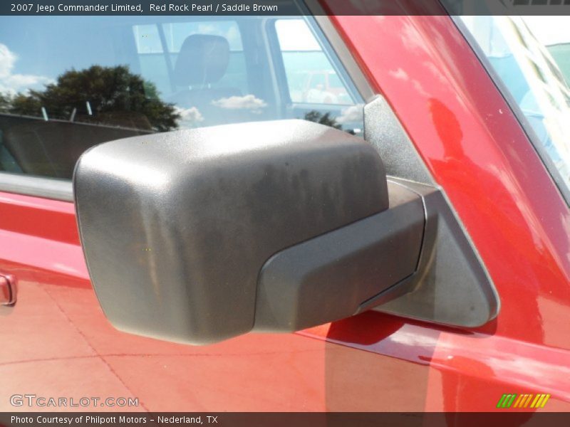 Red Rock Pearl / Saddle Brown 2007 Jeep Commander Limited