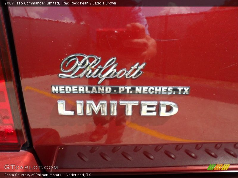 Red Rock Pearl / Saddle Brown 2007 Jeep Commander Limited