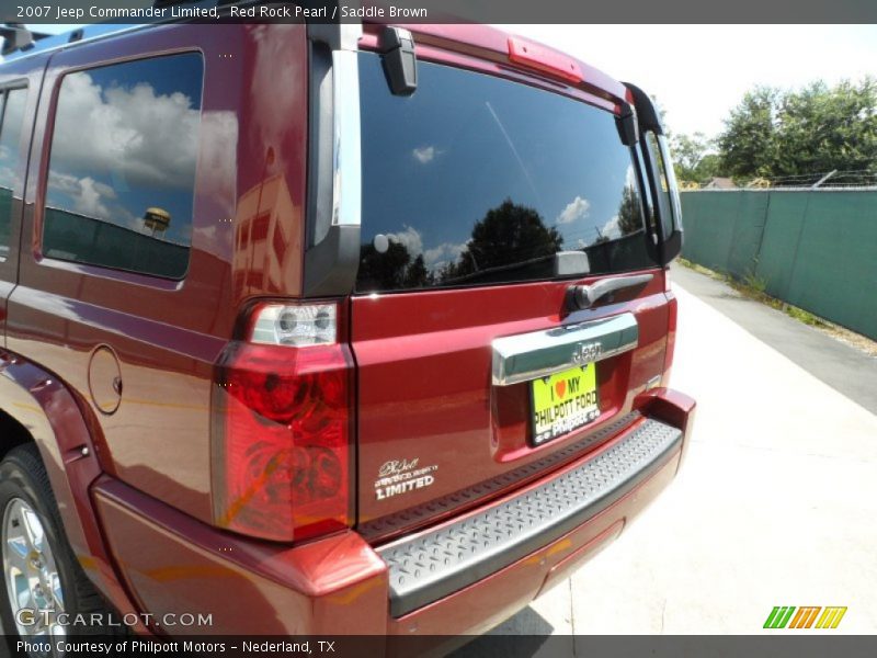 Red Rock Pearl / Saddle Brown 2007 Jeep Commander Limited