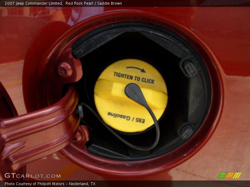 Red Rock Pearl / Saddle Brown 2007 Jeep Commander Limited