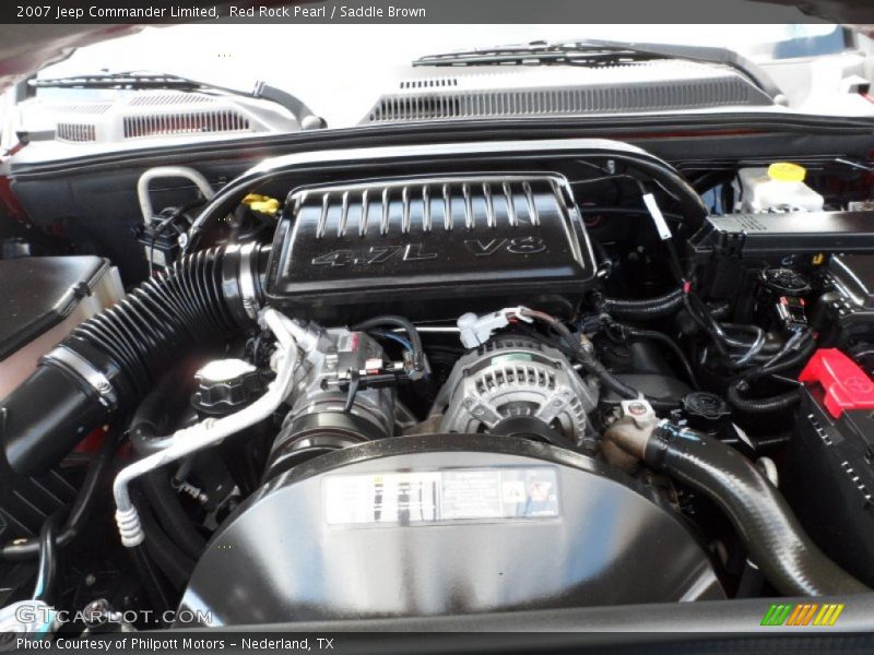  2007 Commander Limited Engine - 4.7 Liter SOHC 16V Powertech V8