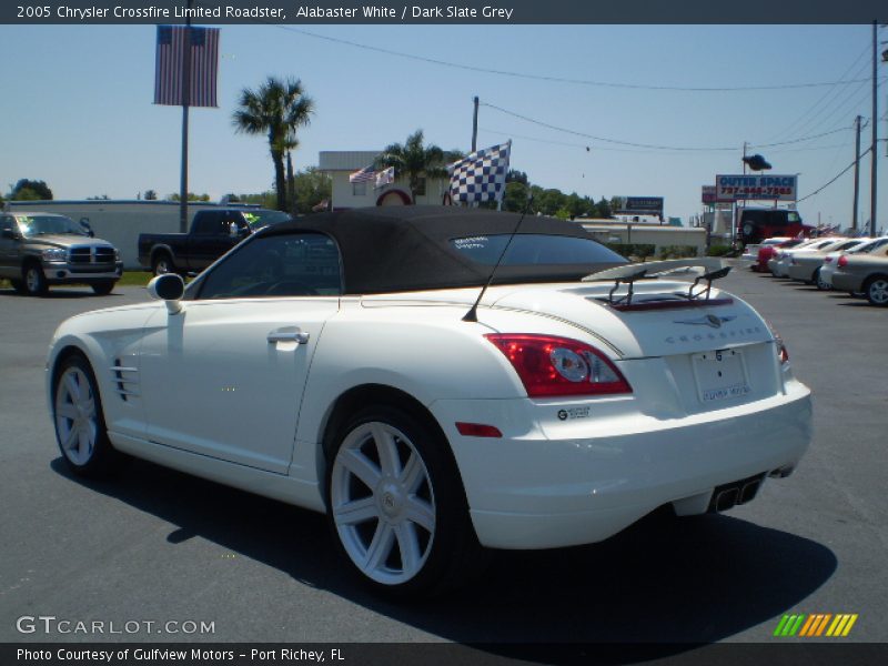 Alabaster White / Dark Slate Grey 2005 Chrysler Crossfire Limited Roadster