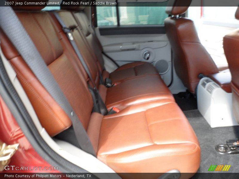 Red Rock Pearl / Saddle Brown 2007 Jeep Commander Limited