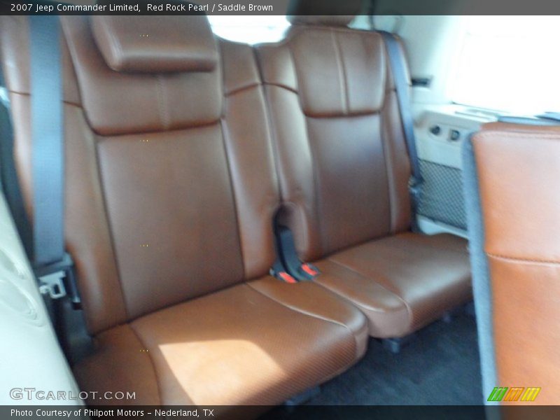 Red Rock Pearl / Saddle Brown 2007 Jeep Commander Limited