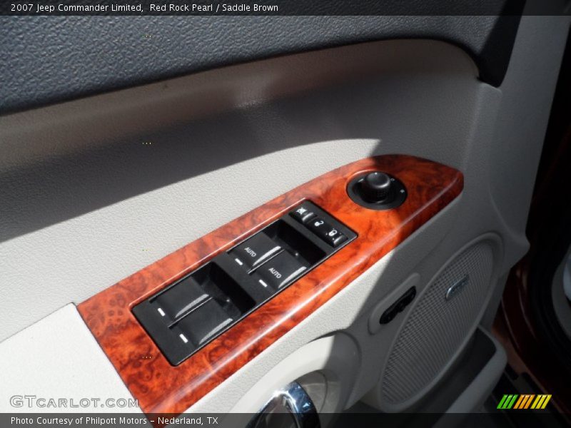 Red Rock Pearl / Saddle Brown 2007 Jeep Commander Limited