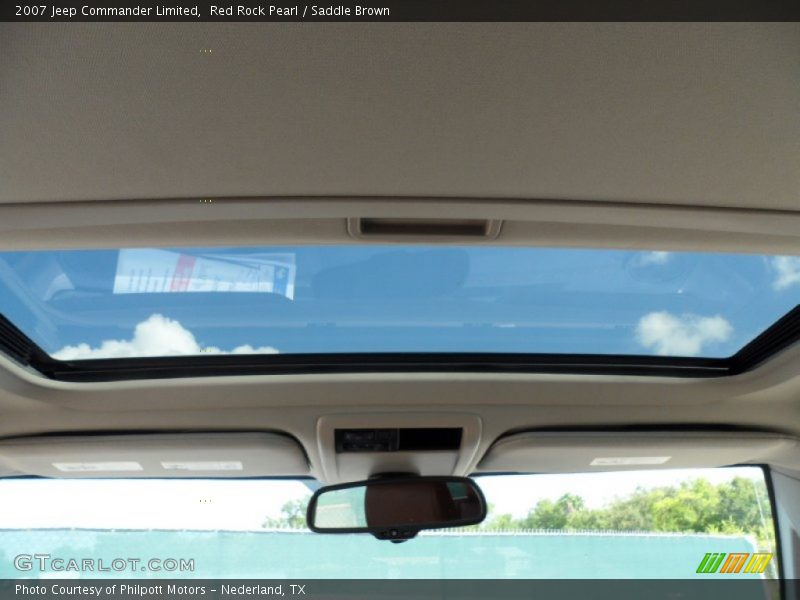 Red Rock Pearl / Saddle Brown 2007 Jeep Commander Limited