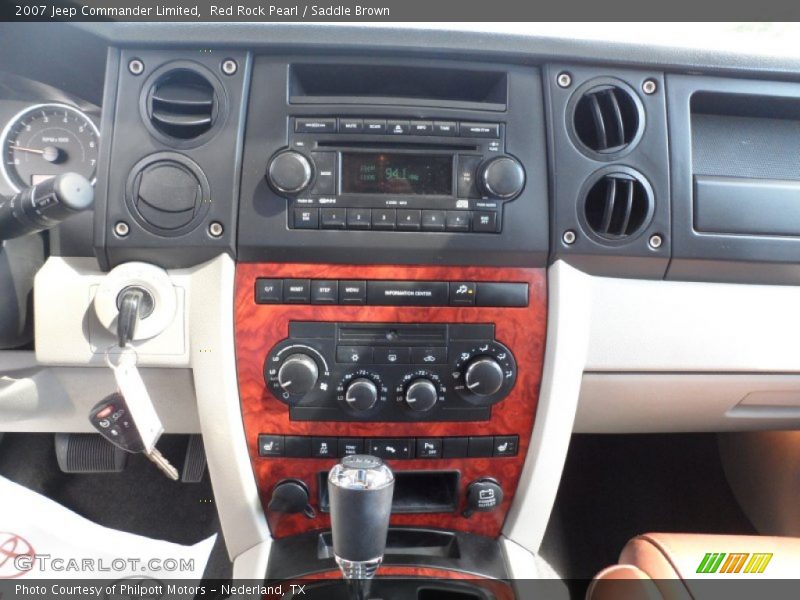 Red Rock Pearl / Saddle Brown 2007 Jeep Commander Limited