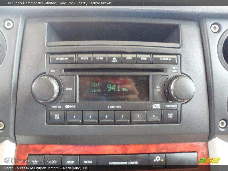 Red Rock Pearl / Saddle Brown 2007 Jeep Commander Limited