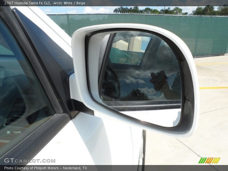 Arctic White / Beige 2007 Hyundai Santa Fe GLS