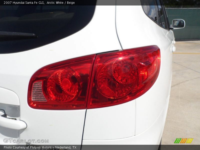 Arctic White / Beige 2007 Hyundai Santa Fe GLS