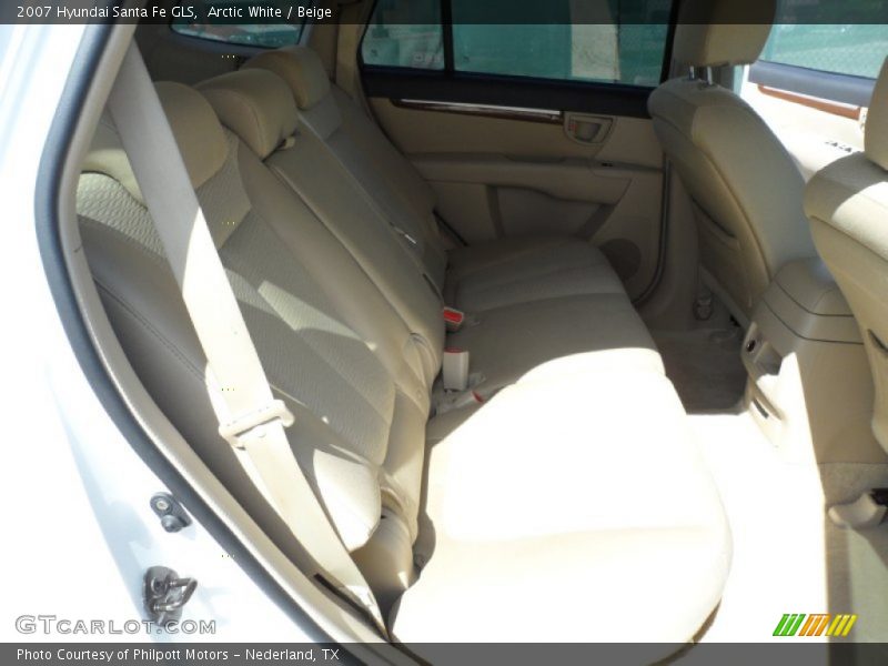Arctic White / Beige 2007 Hyundai Santa Fe GLS
