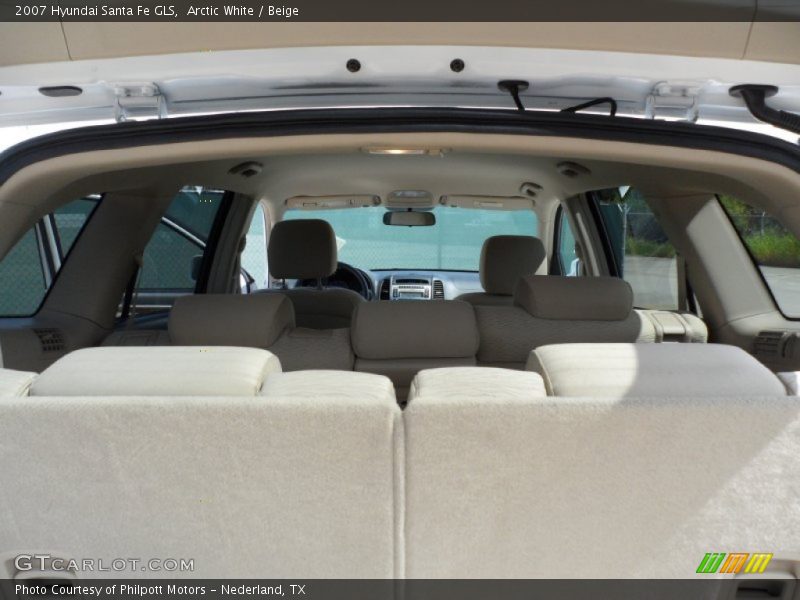 Arctic White / Beige 2007 Hyundai Santa Fe GLS