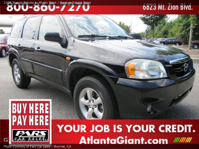 Mystic Black / Medium Pebble Beige 2005 Mazda Tribute s