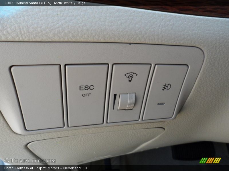 Arctic White / Beige 2007 Hyundai Santa Fe GLS