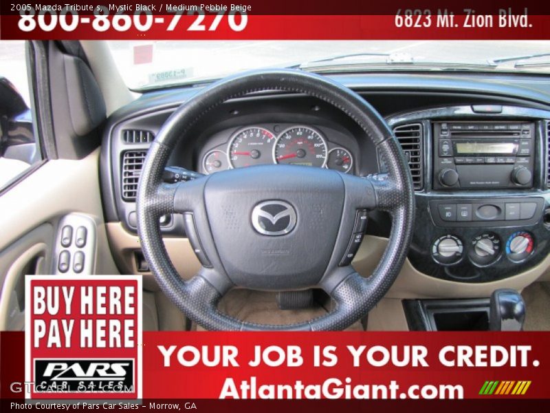 Mystic Black / Medium Pebble Beige 2005 Mazda Tribute s