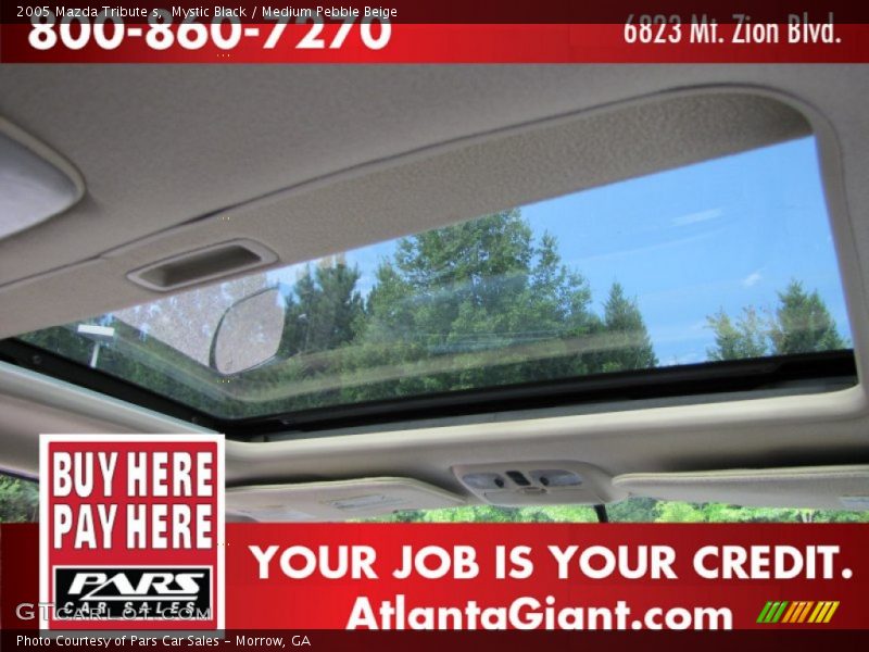 Mystic Black / Medium Pebble Beige 2005 Mazda Tribute s