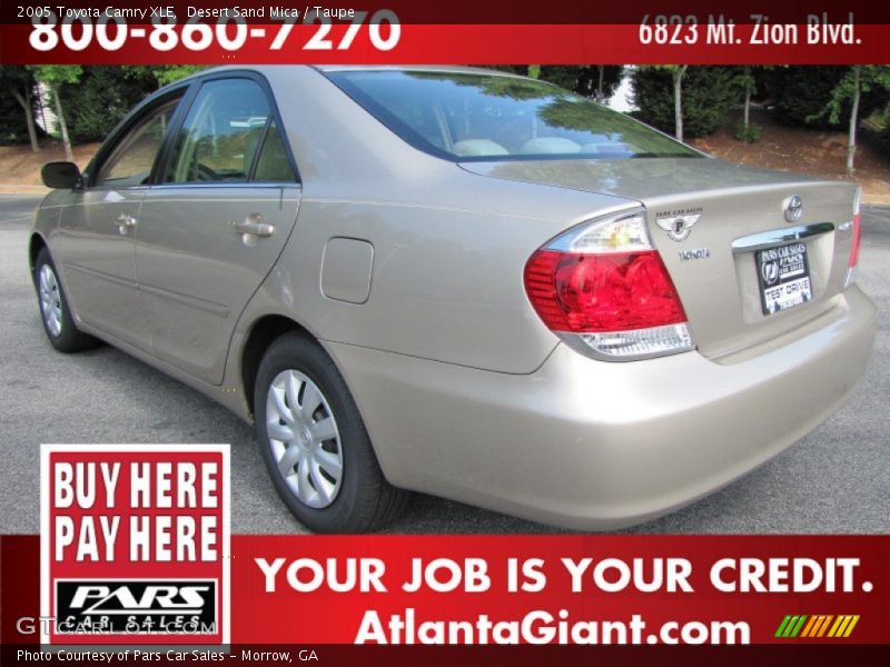 Desert Sand Mica / Taupe 2005 Toyota Camry XLE