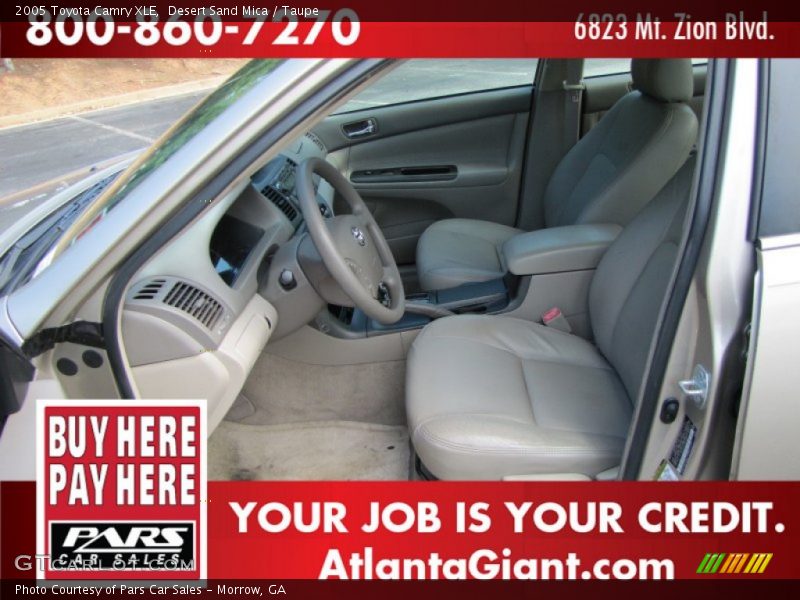 Desert Sand Mica / Taupe 2005 Toyota Camry XLE