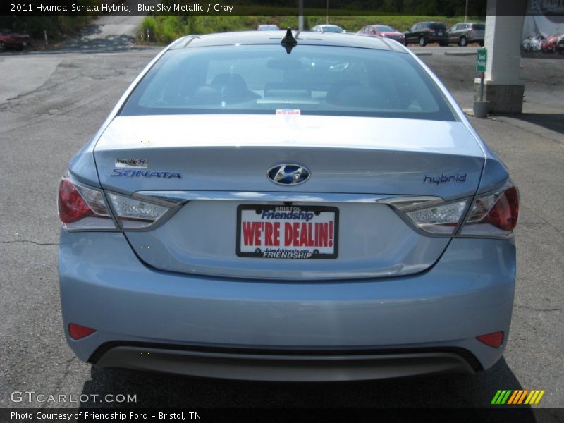 Blue Sky Metallic / Gray 2011 Hyundai Sonata Hybrid