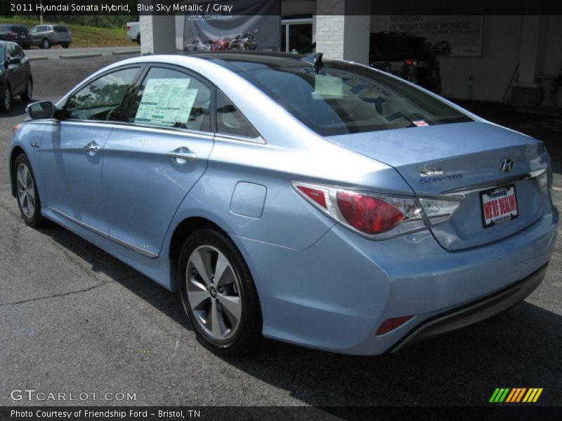 Blue Sky Metallic / Gray 2011 Hyundai Sonata Hybrid