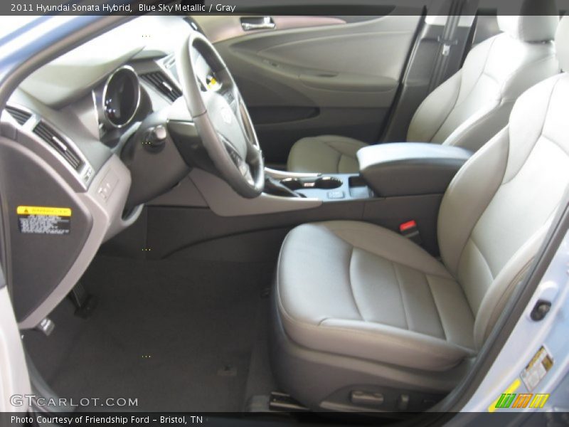 Blue Sky Metallic / Gray 2011 Hyundai Sonata Hybrid