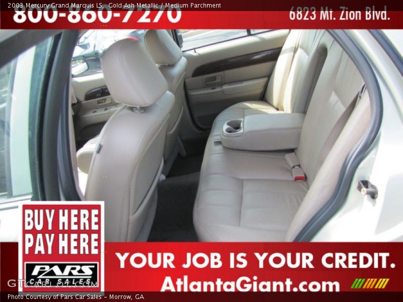 Gold Ash Metallic / Medium Parchment 2003 Mercury Grand Marquis LS