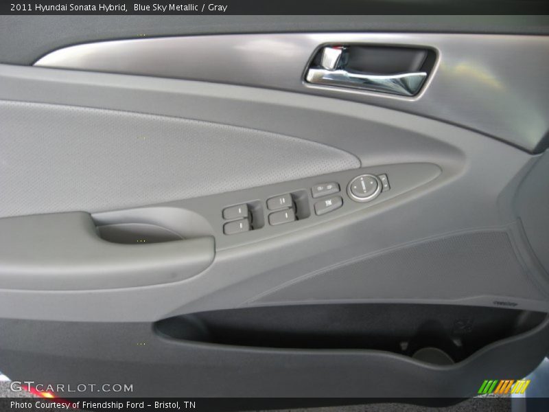 Blue Sky Metallic / Gray 2011 Hyundai Sonata Hybrid