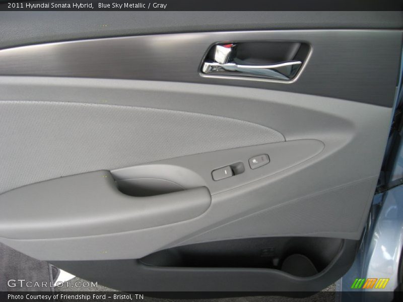 Blue Sky Metallic / Gray 2011 Hyundai Sonata Hybrid